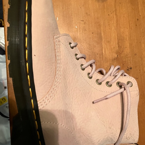 Dr Martens 1460 nubek leather pink boots - Picture 6 of 15